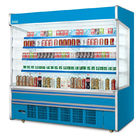 Refrigerador abierto de Multideck del servicio comercial del uno mismo con 4 el refrigerante de las cubiertas R404a de la capa