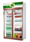 Refrigerador comercial Champán de la exhibición del refrigerador vertical de lujo del estilo